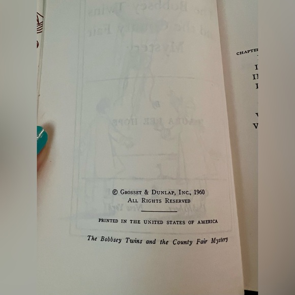 Bobbsey Twins Hardcover Books Lot of 3 1950-60 #4-15-48 Bicycle Trip County Fair - Picture 15 of 16